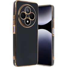 Aesco Mey Ithalat®  Xiaomi Redmi 14C Kılıf Volet Silikon - Siyah