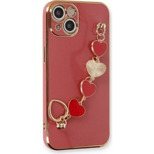 Aesco Mey Ithalat®  iPhone 14 Plus Kılıf Esila Silikon - Kırmızı