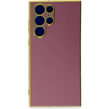 Aesco Mey Ithalat®  Samsung Galaxy S22 Ultra Kılıf Volet Silikon - Kırmızı