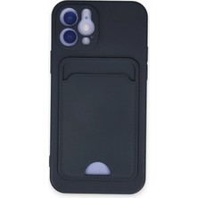 Aesco Mey Ithalat®  iPhone 12 Kılıf Kelvin Kartvizitli Silikon - Lacivert