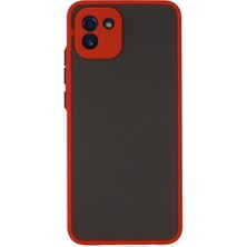 Aesco Mey Ithalat®  Samsung Galaxy A03 Kılıf Montreal Silikon Kapak - Kırmızı