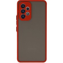 Aesco Mey Ithalat®  Samsung Galaxy A73 5g Kılıf Montreal Silikon Kapak - Kırmızı