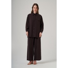 Nuss 1063 Tek Cep Kapak Detaylı Basic Pantolonlu Takım