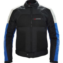 Venom Motosiklet Mont 4 Mevsim Dynamic Açık Gri-Mavi Motorcu Montu