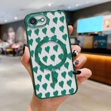 Ucuc iPhone 16E Uyumlu Şeffaf Arka Yüzeyli Manyetik Darbeye Dayanıklı Silikon Kılıf