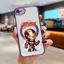 Ucuc iPhone 7/8/se 2020 2022 Uyumlu Şeffaf Arka Yüzeyli Manyetik Darbeye Dayanıklı Silikon Kılıf