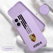 HONTINGA iPhone 16 ile Uyumlu Kılıfı Içi Kadifeli Düşüme Önleyici Basitlik Anti Düşme Kamera Korumali Porsche Desen Telefon Kılıfı Kadın ve Erkek Için Uygundur K6-0184