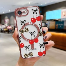 Ucuc iPhone 16E Uyumlu Şeffaf Arka Yüzeyli Manyetik Darbeye Dayanıklı Silikon Kılıf