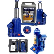 Moonshop 2 Ton Kapasiteli Pro Seri Alman Çelik Şase Hidrolik Oto Şişe Krikosu Profesyonel Kullanım İçin