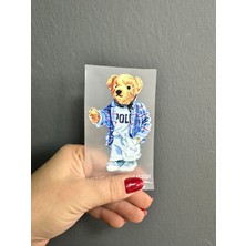 Gönülden Tasarım Ütü Ile Yapışan Ayı Transfer Baskı Arma 11X7 cm