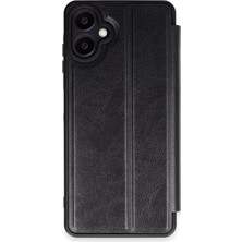 Aesco Mey Ithalat®  Samsung Galaxy A07 4g Flip Cover - Siyah