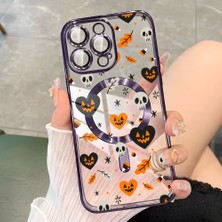 Ucuc iPhone 14 Pro Uyumlu Şeffaf Arka Yüzeyli Manyetik Darbeye Dayanıklı Silikon Kılıf