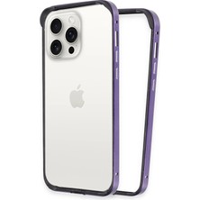 Aesco Mey Ithalat®  iPhone 14 Pro Land Bumper Koruma Kapak - Derin Mor