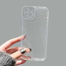 Ucuc iPhone 14 Plus Kamera Korumalı Anti-Darbe Estetik Baskı Desenli Şeffaf Silikon Kılıf
