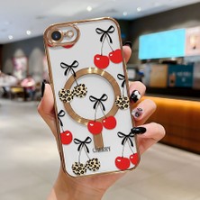 Ucuc iPhone 7/8/se 2020 2022 Uyumlu Şeffaf Arka Yüzeyli Manyetik Darbeye Dayanıklı Silikon Kılıf