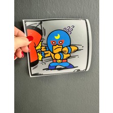 Gönülden Tasarım Ütü Ile Yapışan Çizgi Film Kahramanı Transfer Baskı Arma 15X15 cm