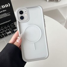 Ucuc iPhone 11 Uyumlu Manyetik Halkalı Yarı Sayda Mat Kamera Koruma Anti-Darbe Silikon Kılıf