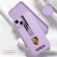 HONTINGA iPhone 15 ile Uyumlu Kılıfı Içi Kadifeli Düşüme Önleyici Basitlik Anti Düşme Kamera Korumali Porsche Desen Telefon Kılıfı Kadın ve Erkek Için Uygundur K6-0184