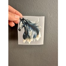 Gönülden Tasarım Ütü Ile Yapışan At Transfer Baskı Arma 8x7 cm