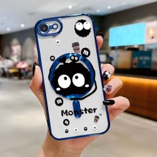 Ucuc iPhone 7/8/se 2020 2022 Uyumlu Şeffaf Arka Yüzeyli Manyetik Darbeye Dayanıklı Silikon Kılıf