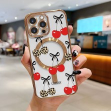 Ucuc iPhone 16 Pro Max Uyumlu Şeffaf Arka Yüzeyli Manyetik Darbeye Dayanıklı Silikon Kılıf