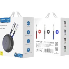 Aesco Mey Ithalat®  DC18 Type-C Kablo 1m 5A - Siyah