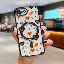 Ucuc iPhone 16E Uyumlu Şeffaf Arka Yüzeyli Manyetik Darbeye Dayanıklı Silikon Kılıf