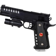 Shoplandu Lazerli Boncuk Atan Silah - Türk Bayraklı Boncuklu Tabanca 22X15 cm