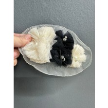 Gönülden Tasarım Boncuk Taş Işleme Tüllü Apolet Arma Dikiş Aplike 15X8 cm