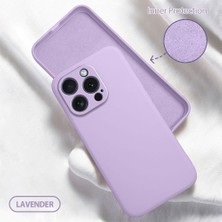 Ucuc iPhone 15 Pro Uyumlu Iç Kadife Yüzey Kamera Koruması Anti-Darbe Silikon Kılıf