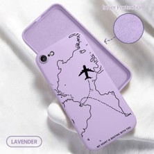 HONTINGA iPhone 8 ile Uyumlu Kılıfı Içi Kadifeli Düşüme Önleyici Basitlik Anti Düşme Kamera Korumali Uçuş Desen Telefon Kılıfı Kadın ve Erkek Için Uygundur K6-0200