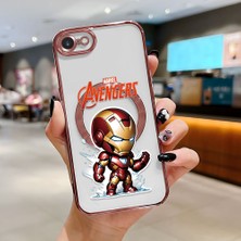 Ucuc iPhone 7/8/se 2020 2022 Uyumlu Şeffaf Arka Yüzeyli Manyetik Darbeye Dayanıklı Silikon Kılıf