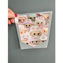Gönülden Tasarım Ütü Ile Yapışan Labubu Transfer Baskı Arma 16X16 cm