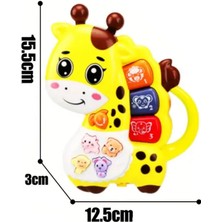 Feyza Design Işıklı ve Müzikli Zürafa Bebek Piyanosu, Motor Beceri Gelişimi