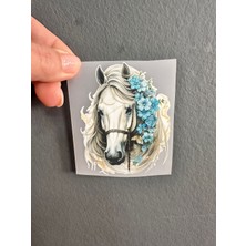 Gönülden Tasarım Ütü Ile Yapışan At Transfer Baskı Arma 9x7 cm