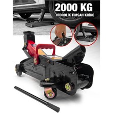 Moonshop Karton Kutulu 2,5 Tona Kadar Arabalı Tekerlekli Hidrolik Kriko Çelik Malzeme Katlanır Ürün...