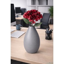 Yapay Çiçek Sitesi Yapay Pastel Ortanca Dalı Tek Dal 58 cm Kırmızı