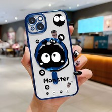 Ucuc iPhone 13 Uyumlu Şeffaf Arka Yüzeyli Manyetik Darbeye Dayanıklı Silikon Kılıf