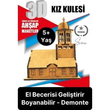 Feyza Design 3 Boyutlu Minyatür Ahşap Maket - Eğitici ve Hobi Oyunu
