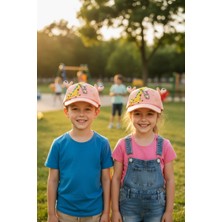 Aware Time Kitti 5-8 Yaş Unisex Bebek & Çocuk Aksesuarlı Yazlık Şapka
