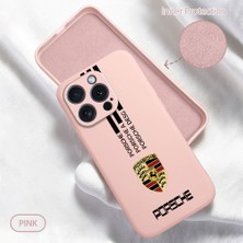 HONTINGA iPhone 15 Pro ile Uyumlu Kılıfı Içi Kadifeli Düşüme Önleyici Basitlik Anti Düşme Kamera Korumali Porsche Desen Telefon Kılıfı Kadın ve Erkek Için Uygundur K6-0184