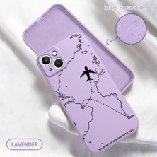 HONTINGA iPhone 13 ile Uyumlu Kılıfı Içi Kadifeli Düşüme Önleyici Basitlik Anti Düşme Kamera Korumali Uçuş Desen Telefon Kılıfı Kadın ve Erkek Için Uygundur K6-0200