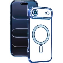 Aesco Mey Ithalat®  Apple iPhone 17 Air Joke Simli Magneticsafe Kılıf - Mavi