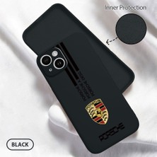 HONTINGA iPhone 14 ile Uyumlu Kılıfı Içi Kadifeli Düşüme Önleyici Basitlik Anti Düşme Kamera Korumali Porsche Desen Telefon Kılıfı Kadın ve Erkek Için Uygundur K6-0184