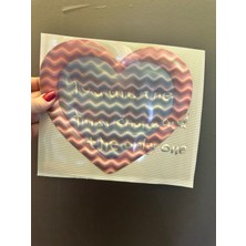 Gönülden Tasarım Ütü Ile Yapışan 3 Boyutlu Kalp Transfer Baskı Arma 20X19 cm