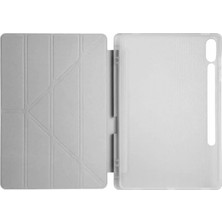 Aesco Mey Ithalat®  Samsung Galaxy X510 Tab S9 Fe 11 Kılıf Kalemlikli Mars Tablet Kılıfı - Gri