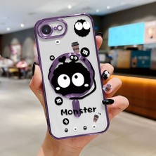 Ucuc iPhone 16E Uyumlu Şeffaf Arka Yüzeyli Manyetik Darbeye Dayanıklı Silikon Kılıf