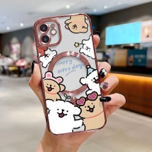 Ucuc iPhone 11 Uyumlu Şeffaf Arka Yüzeyli Manyetik Darbeye Dayanıklı Silikon Kılıf