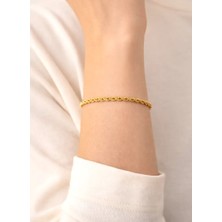 14 Ayar Gerçek Altın Halat Künye KNY3952