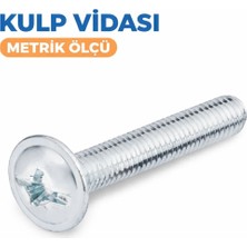 Cıvata Deposu Dın 7985 Kulp Vidası M8X55 100 Adet